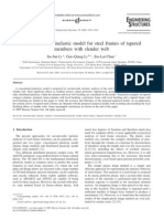 A Second-Order Inelastic Model For Steel Frames of Tapered Members With Slender Web