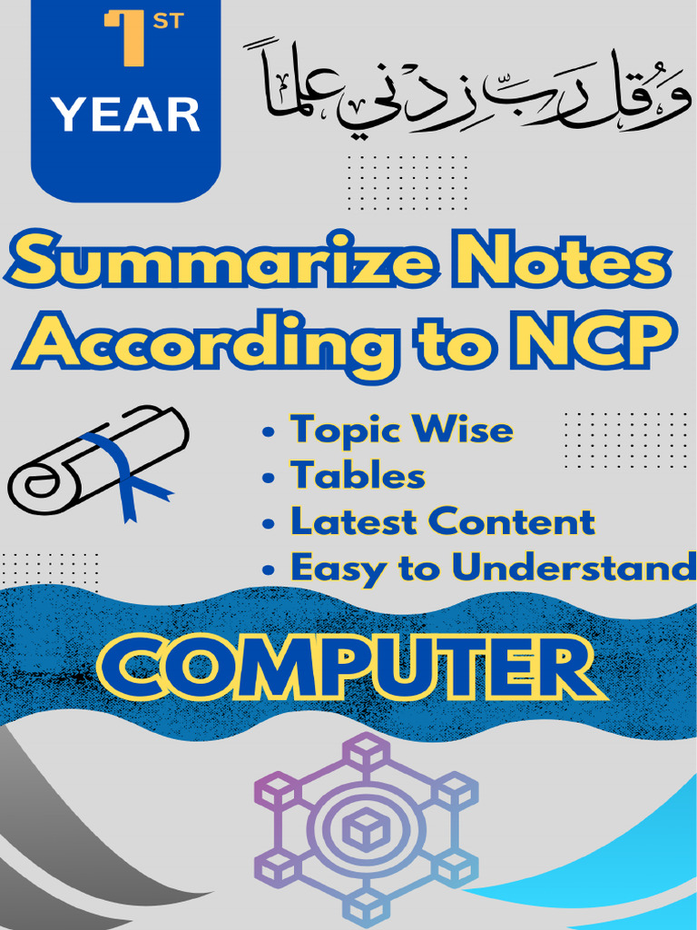 Summarized Notes for Computer for XI (Updated 2026) | PDF | Key ...