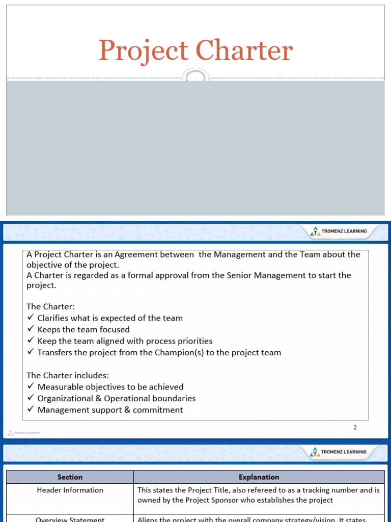 05 Project Charter | PDF | Goal | Business