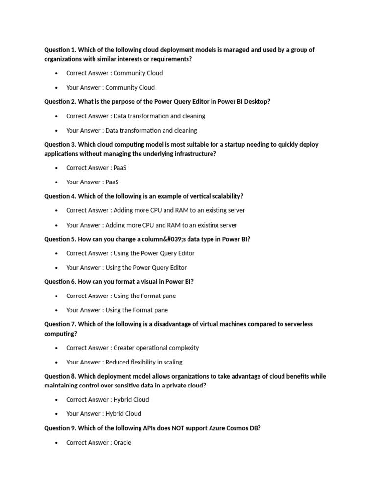ASSESMENT20QUES | PDF | Cloud Computing | Microsoft Azure