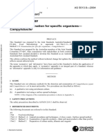 As 5013.6-2004 Food Microbiology Examination For Specific Organisms - Campylobacter