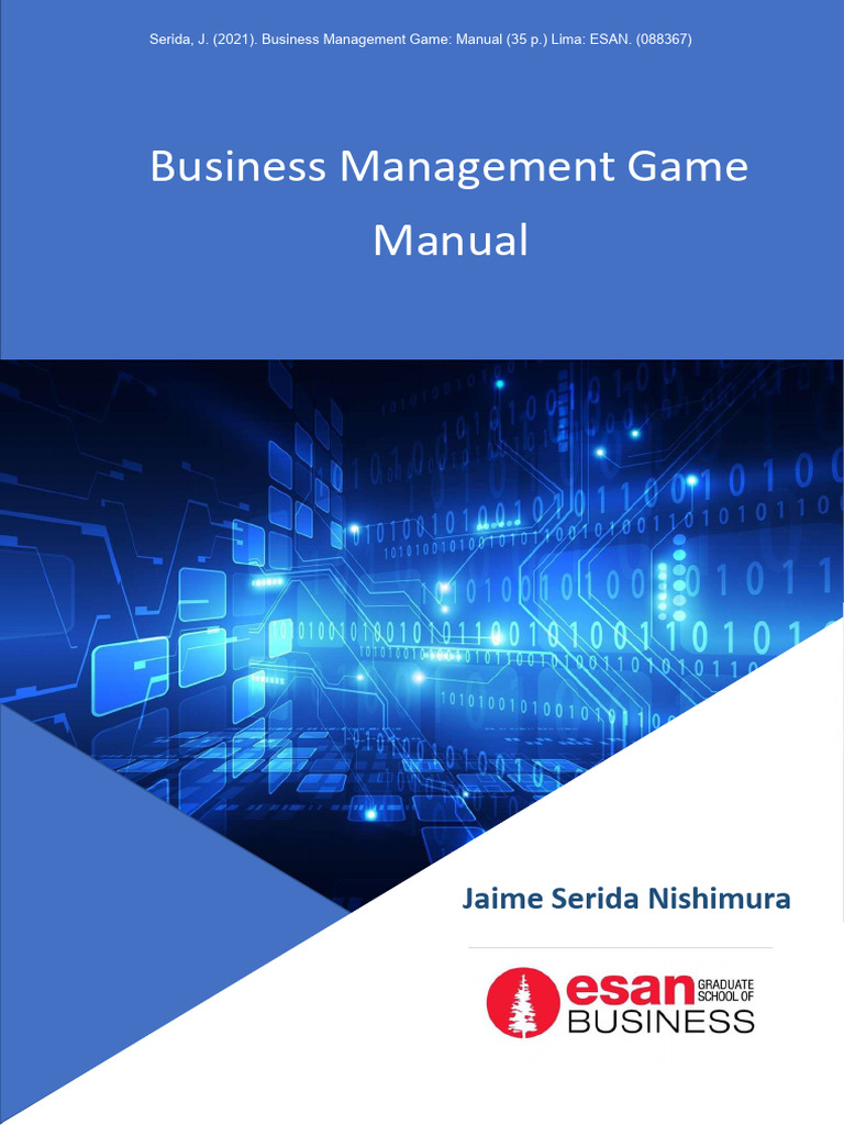 Manual business management game | PDF | Presupuesto | Publicidad