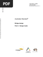 As 5100.2-2004 Bridge Design Design Loads