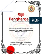 Sijil Penyertaan Bola Johor Jaya