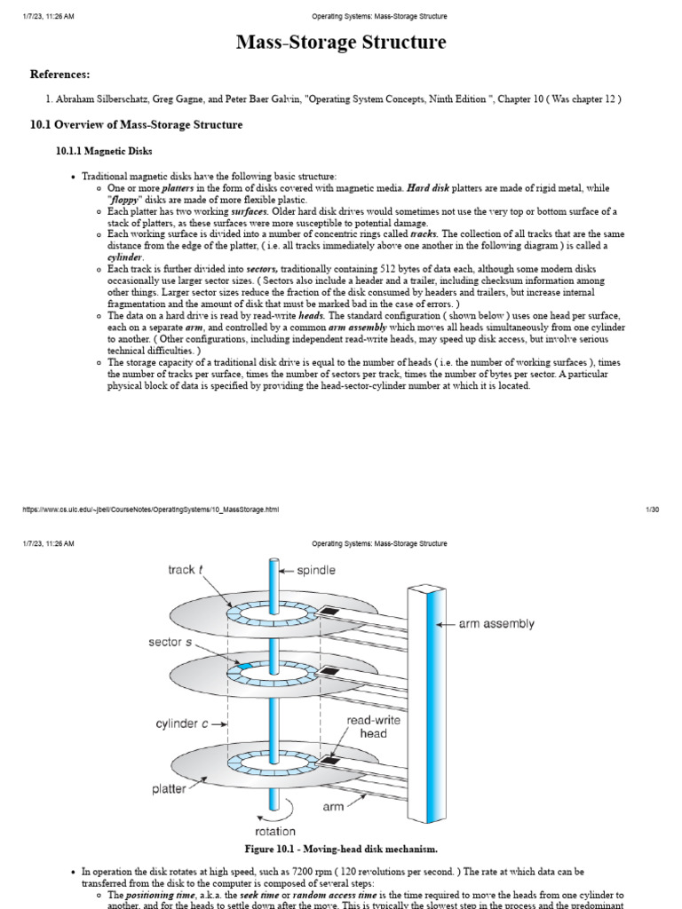 10. Operating Systems_ Mass-Storage Structure | PDF | Booting | Hard ...