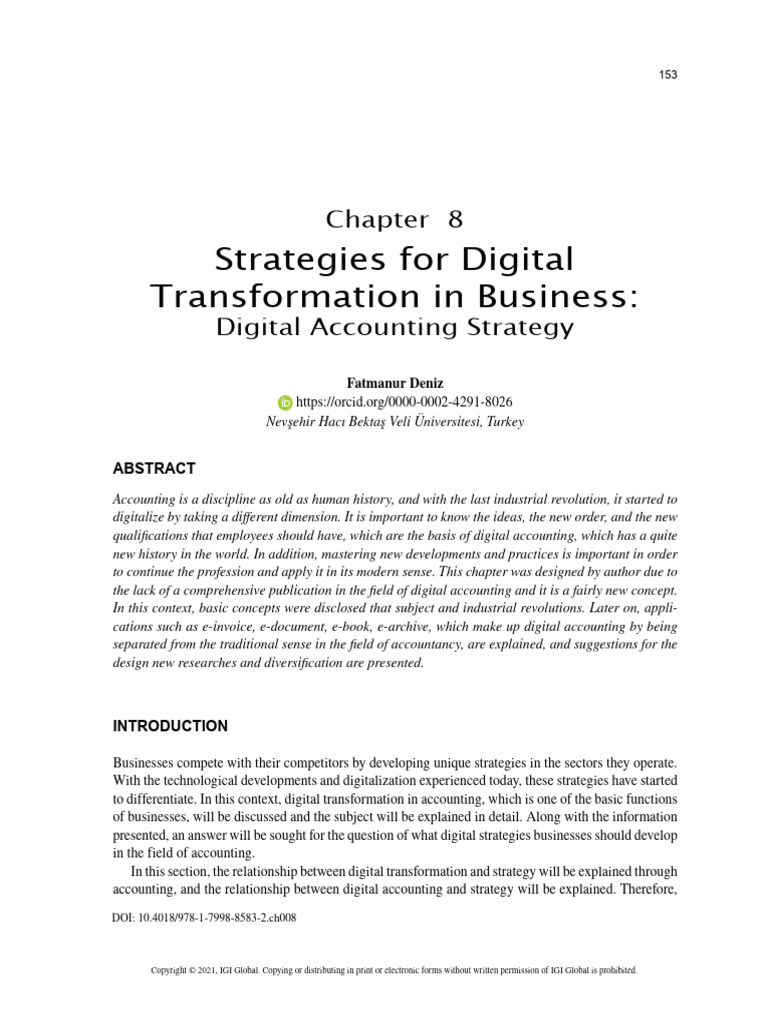Strategies for Digital Transformation In | PDF