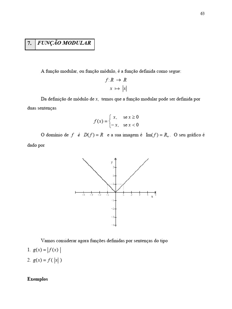 Função Modular 1ª Série A | PDF