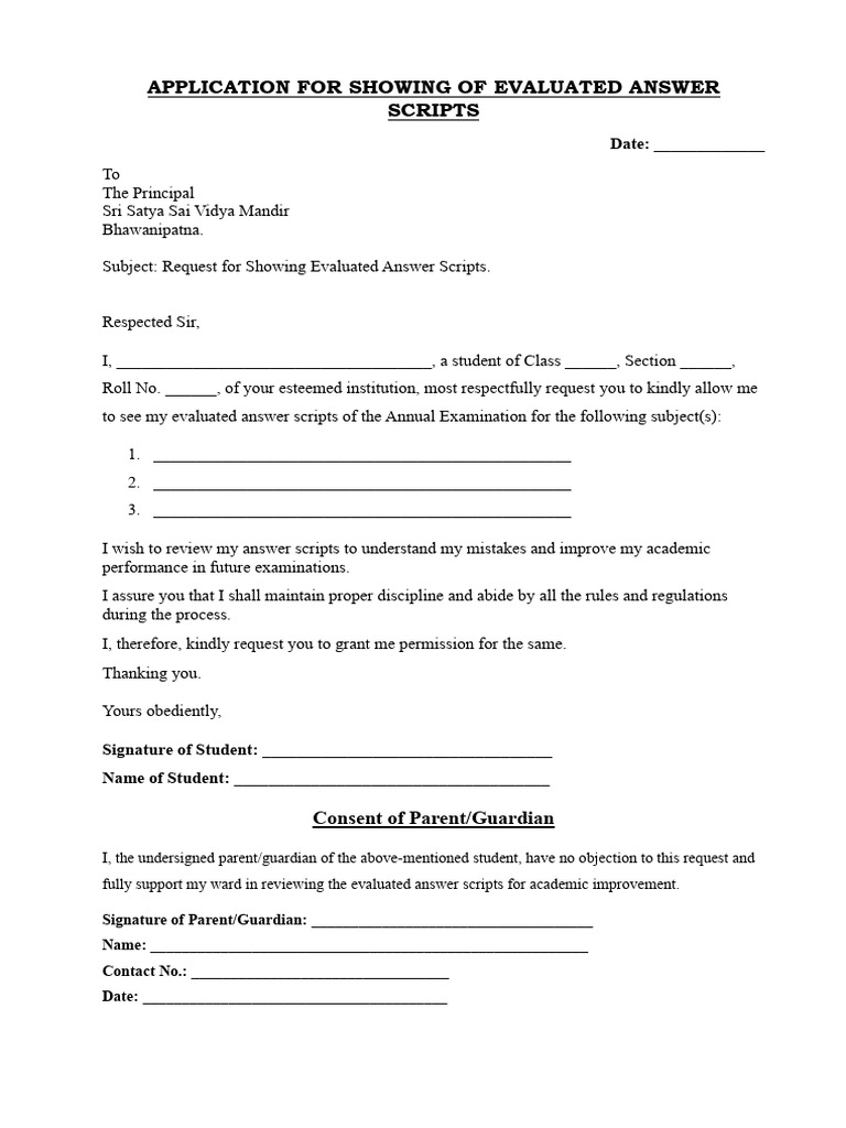 Showing of Answer Scripts | PDF