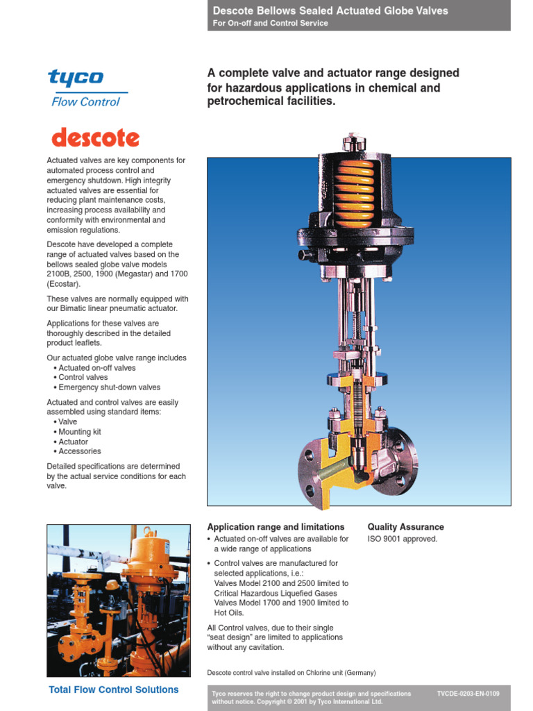 Descote | PDF | Valve | Actuator
