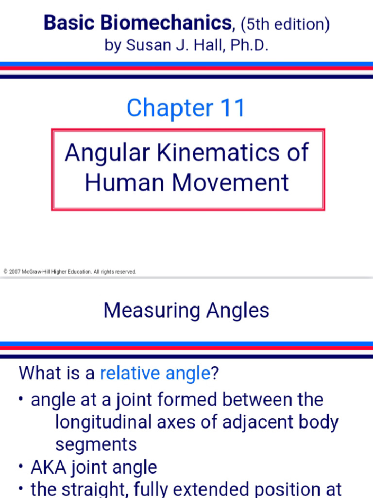 Angular kinematics of Human movement | PDF