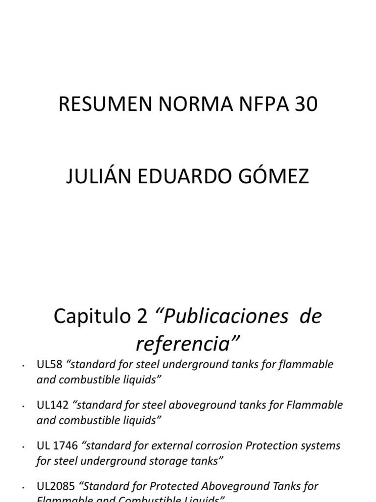 Resumen Norma Nfpa 30Resumen Norma Nfpa 30