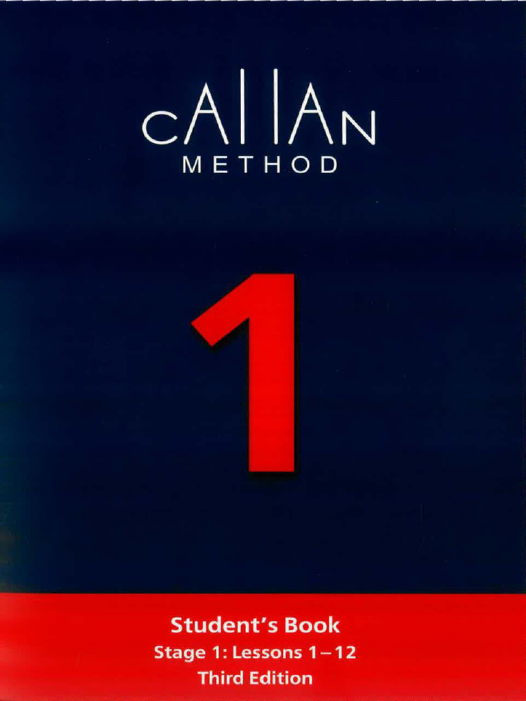 Callan Method. Stage 1 | PDF