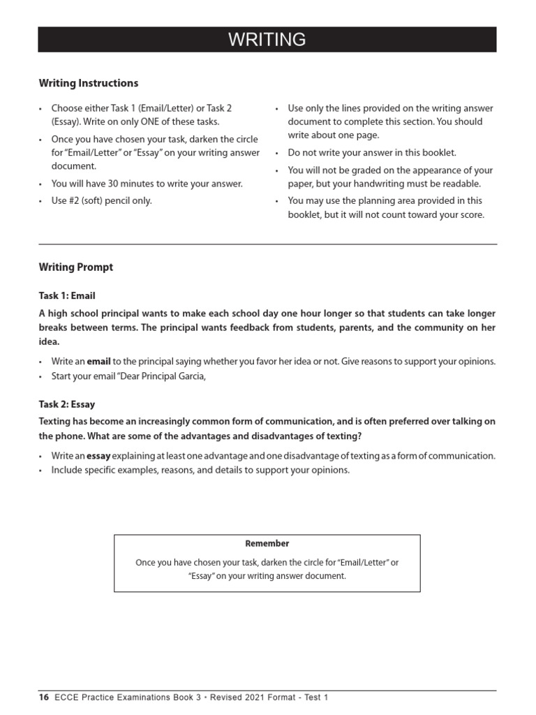 Writing Test | PDF