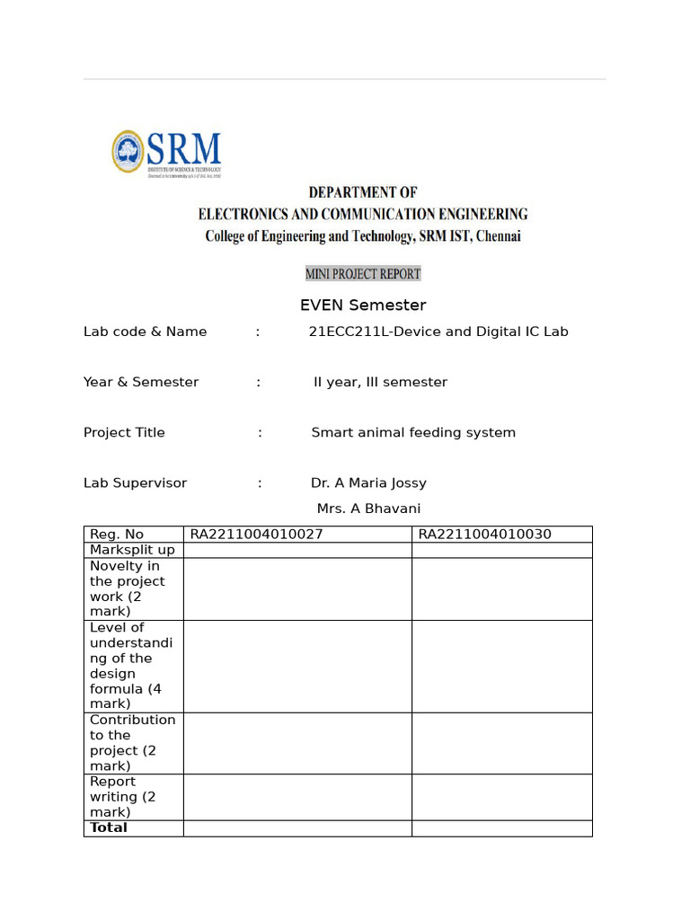 SMART MINI PROJECT | PDF | Electrical Engineering | Electricity