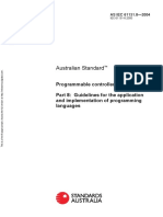 As IEC 61131.8-2004 Programmable Controllers Guidelines For The Application and Implementation of Programming