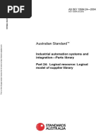 As ISO 13584.24-2004 Industrial Automation Systems and Integration - Parts Library Logical Resource - Logical