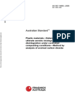 As ISO 14855-2005 Plastic Materials - Determination of The Ultimate Aerobic Biodegradability and Disintegrati