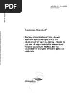 As ISO 18118-2006 Surface Chemical Analysis - Auger Electron Spectroscopy and X-Ray Photoelectron Spectroscop