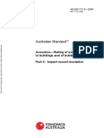 As ISO 717.2-2004 Acoustics - Rating of Sound Insulation in Buildings and of Building Elements Impact Sound I