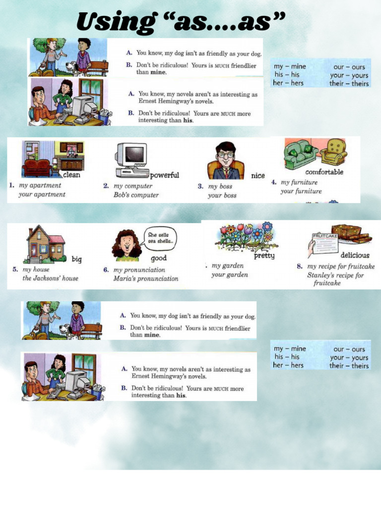 Visual Using as...as..B2 | PDF