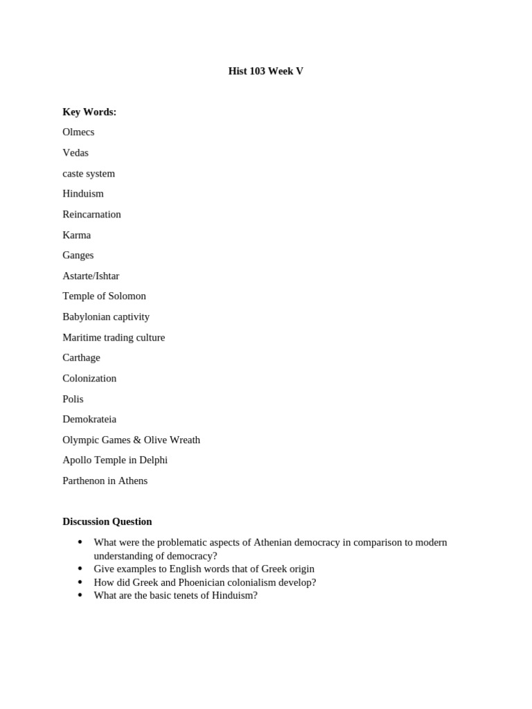Hist 103 Week V | PDF