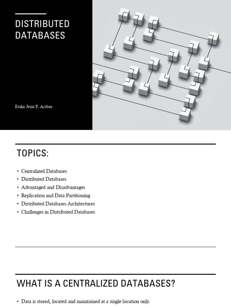 Distributed Databases | PDF | Databases | Replication (Computing)