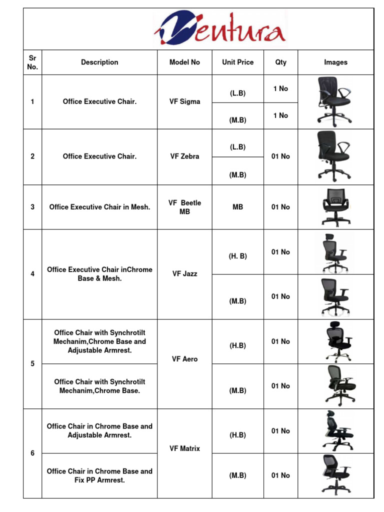 Office Chair Quotation | PDF