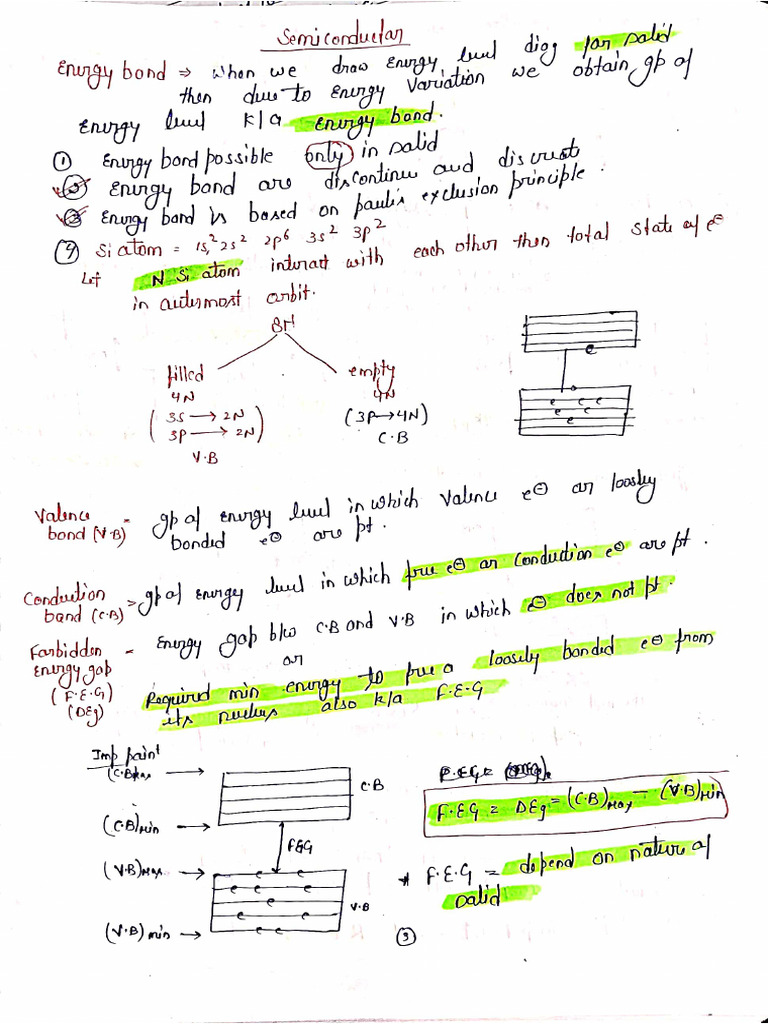 Semiconductor notes | PDF