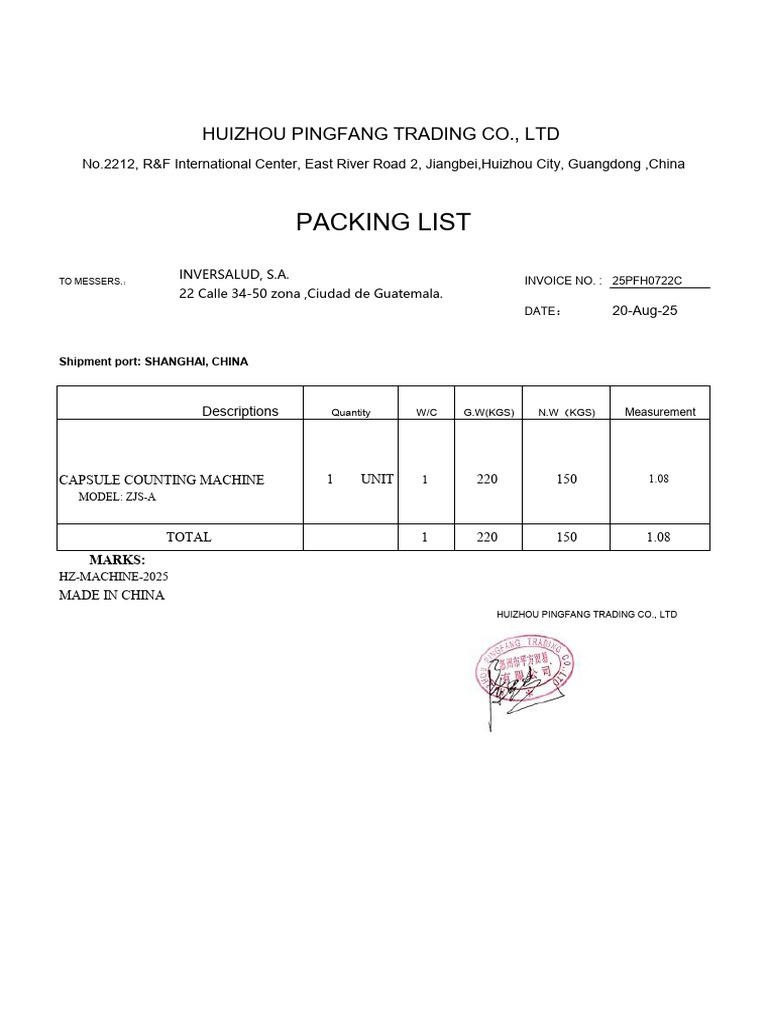 Invoice&Packing List | PDF