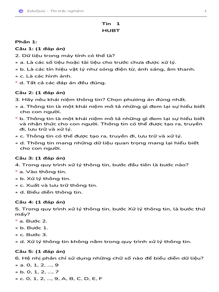 Tin 1 | PDF