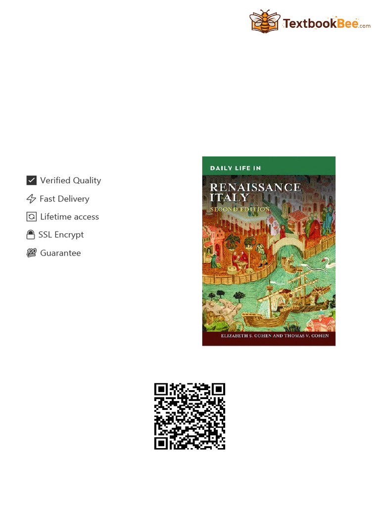 Daily Life in Renaissance Italy 2nd Edition Elizabeth Storr Cohen ...