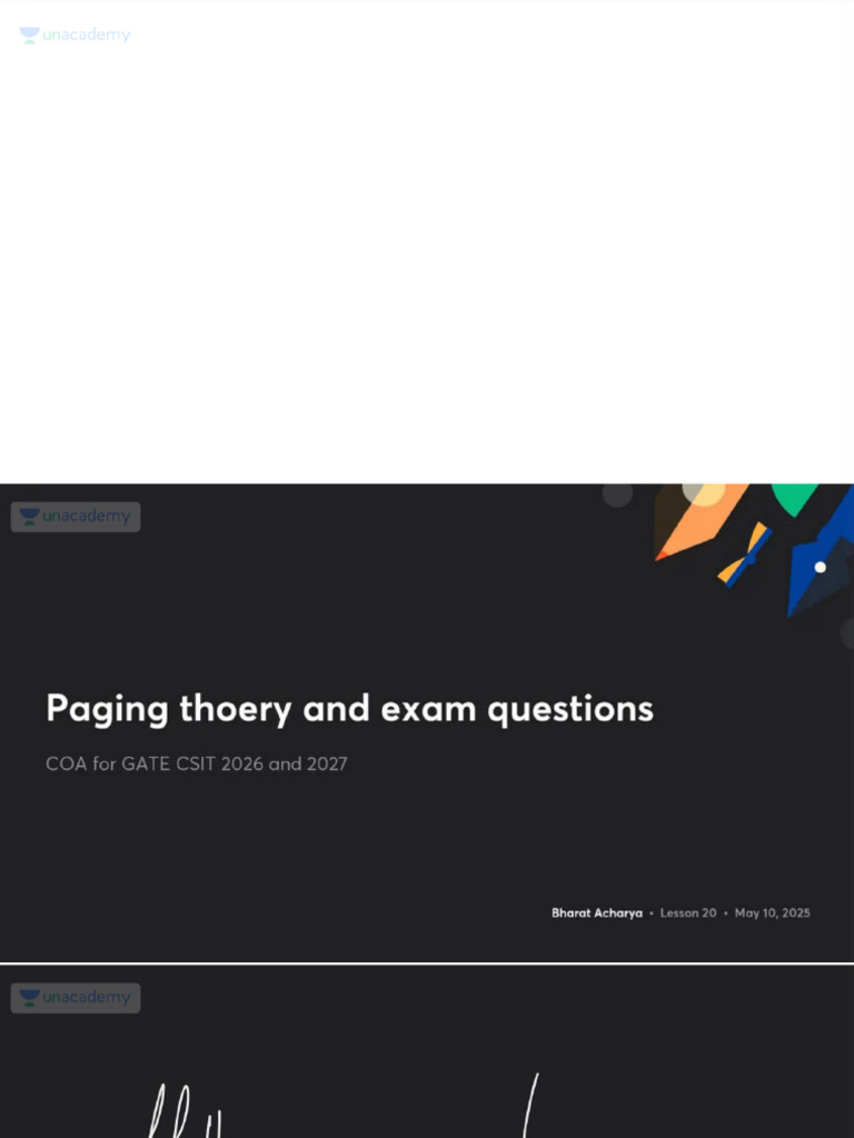 20-Paging Thoery and Exam Questions With Anno | PDF