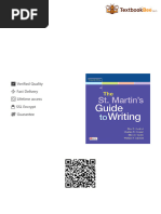 The St. Martin's Guide To Writing 13th Edition ISBN 9781319249229