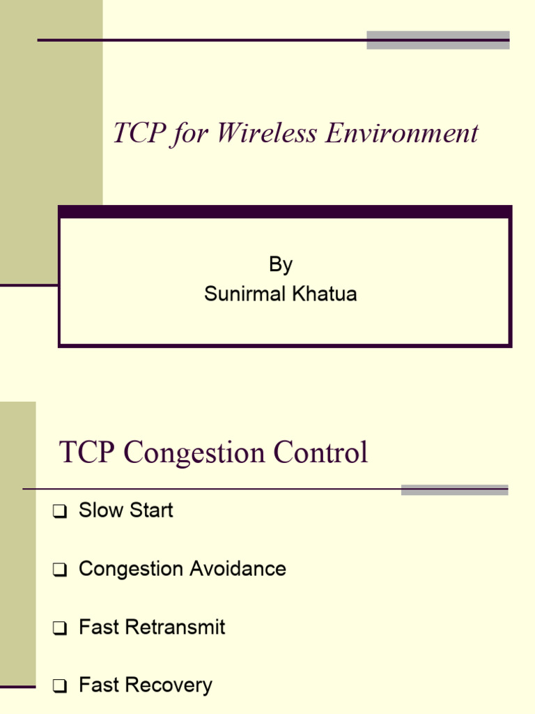 Tcp 4 Mobile | PDF | Transmission Control Protocol | Network Congestion