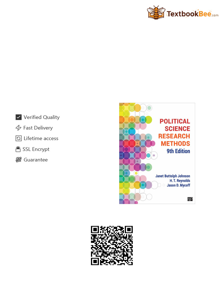 Political Science Research Methods 9th Edition by Janet Johnson ISBN 1544331436 9781544331430 ...