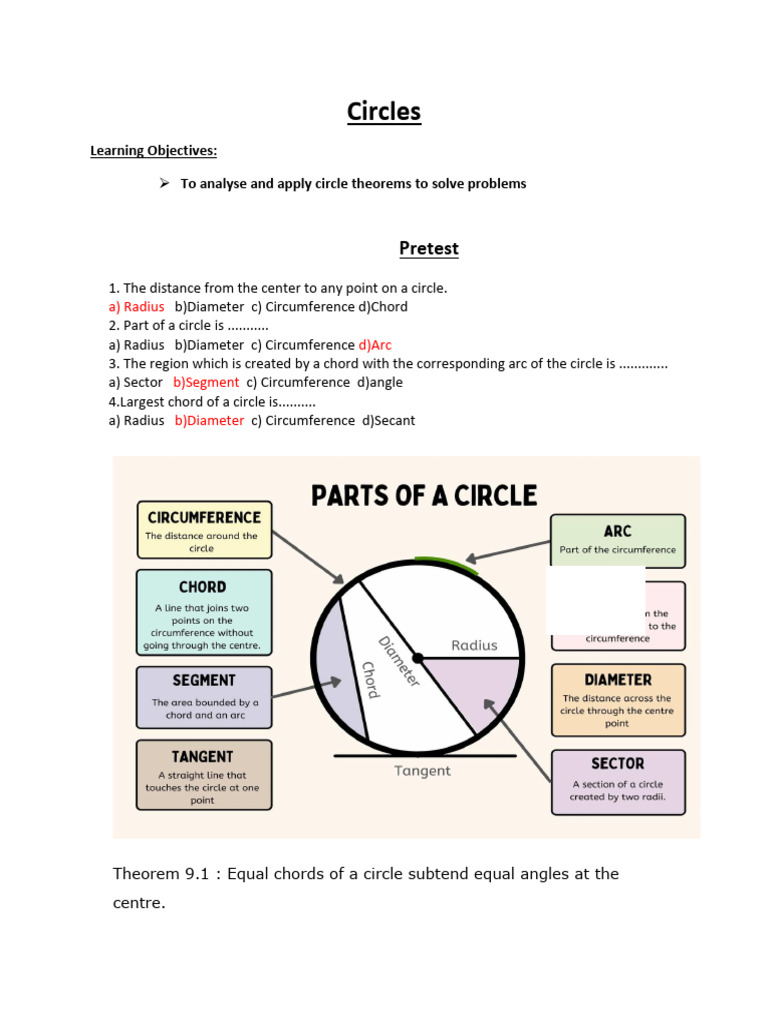 Circles Notes | PDF