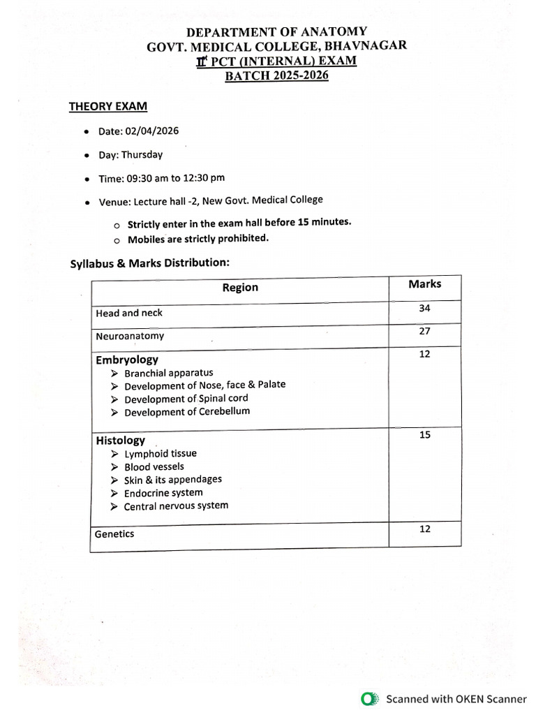 2nd Internal Exam Batch 2025-2026 | PDF