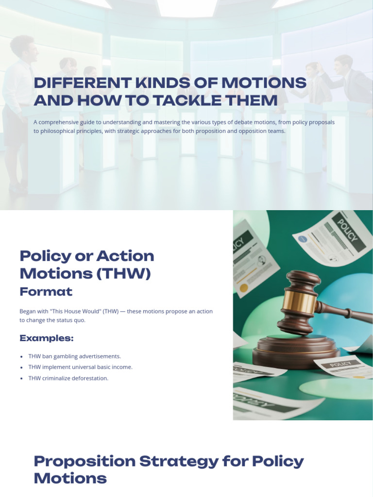 Different Kinds of Motions and How To Tackle Them | PDF