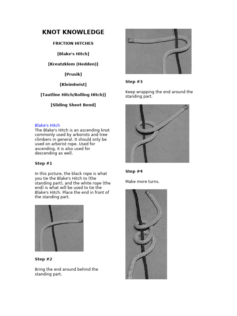 Knot Knowledge | PDF | Knot | Rope