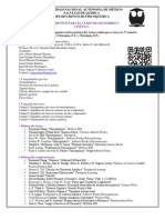 LINEAMIENTOS PARA EL CURSO DE EQUILIBRIO Y CINÉTICA  TEORÍA 2013-1