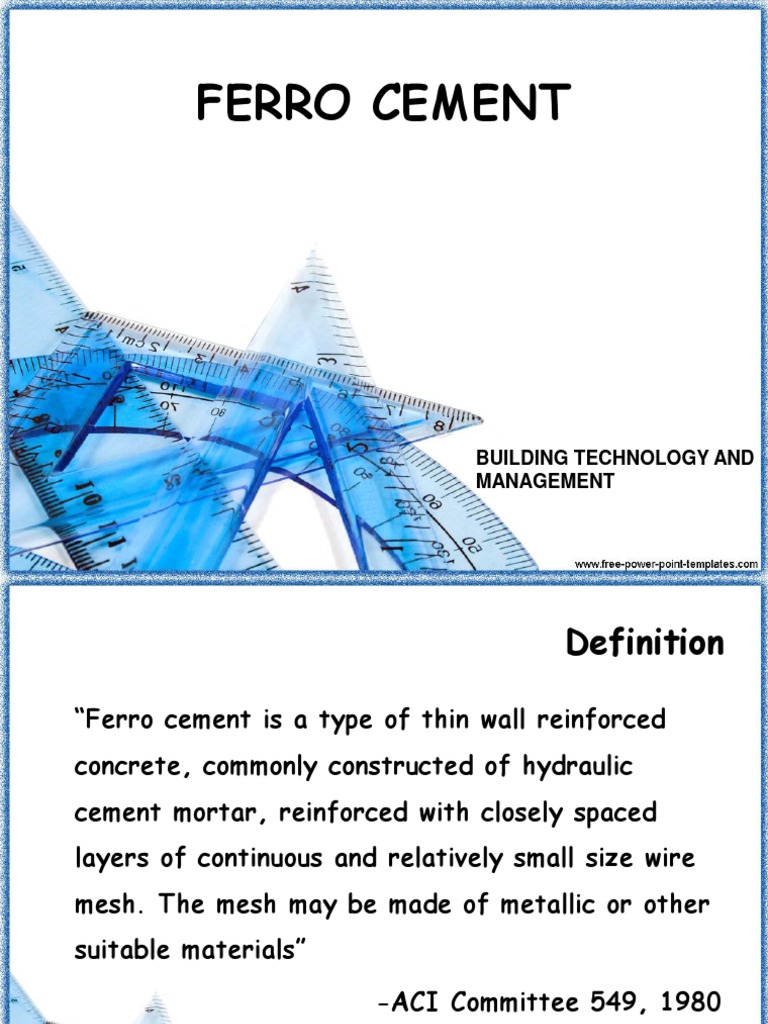 Ferro Cement | PDF | Mortar (Masonry) | Cement