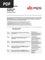 IIEF Questionnaire for Erectile Dysfunction | PDF | Orgasm | Sexual ...