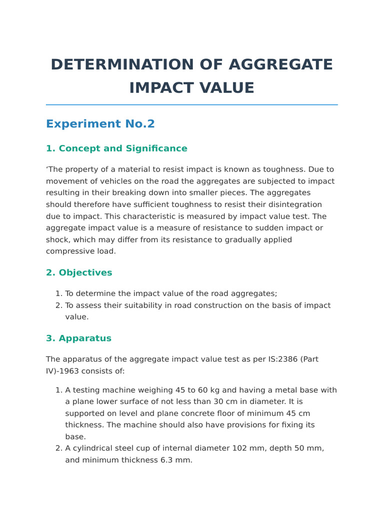 Extracted Document Aggregate Impact Value | PDF