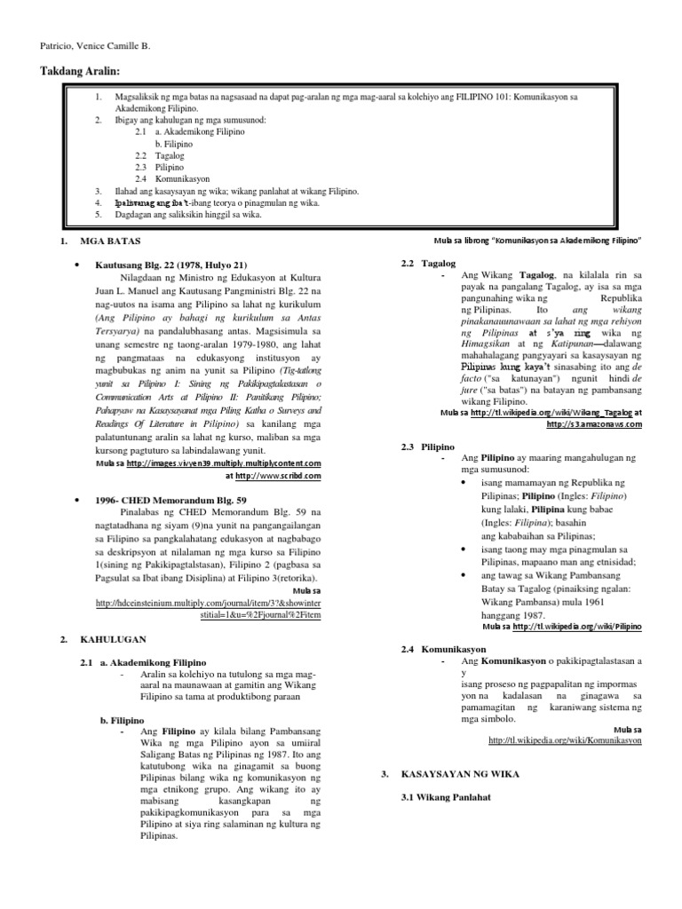 Homework in ilocano picture