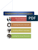 Employment Communication