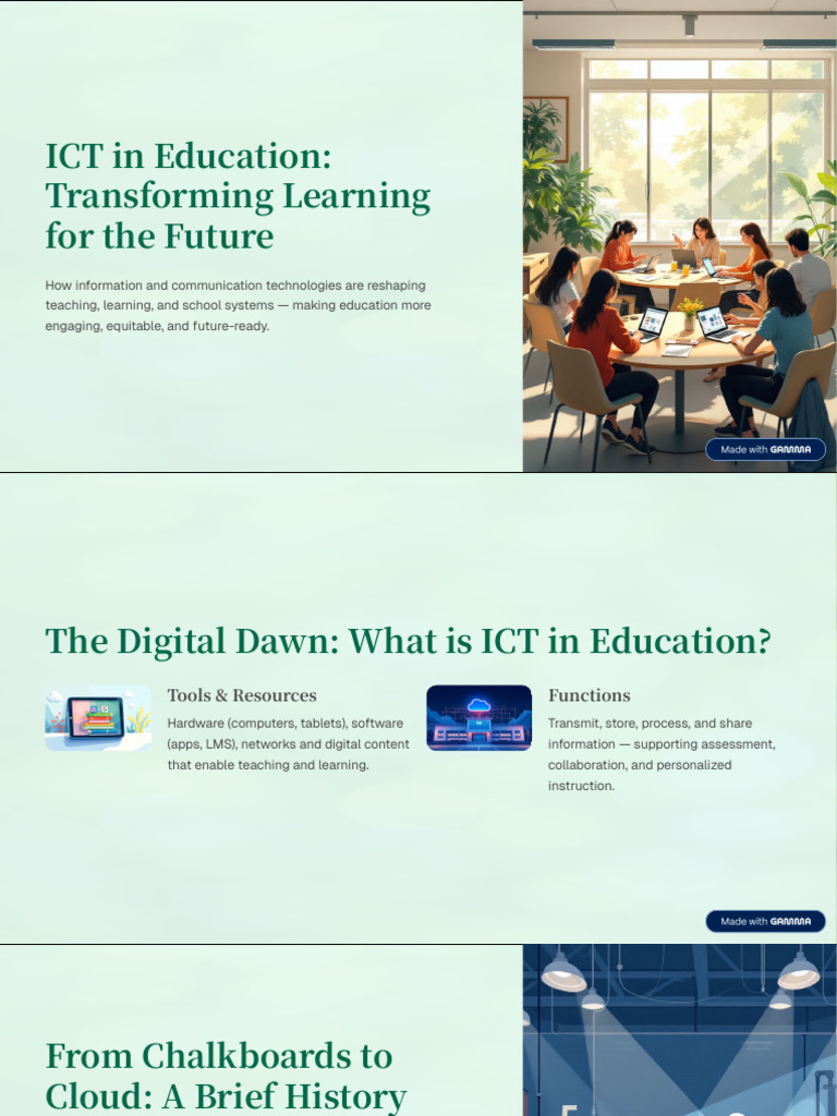 ICT in Education Transforming Learning for the Future | PDF ...