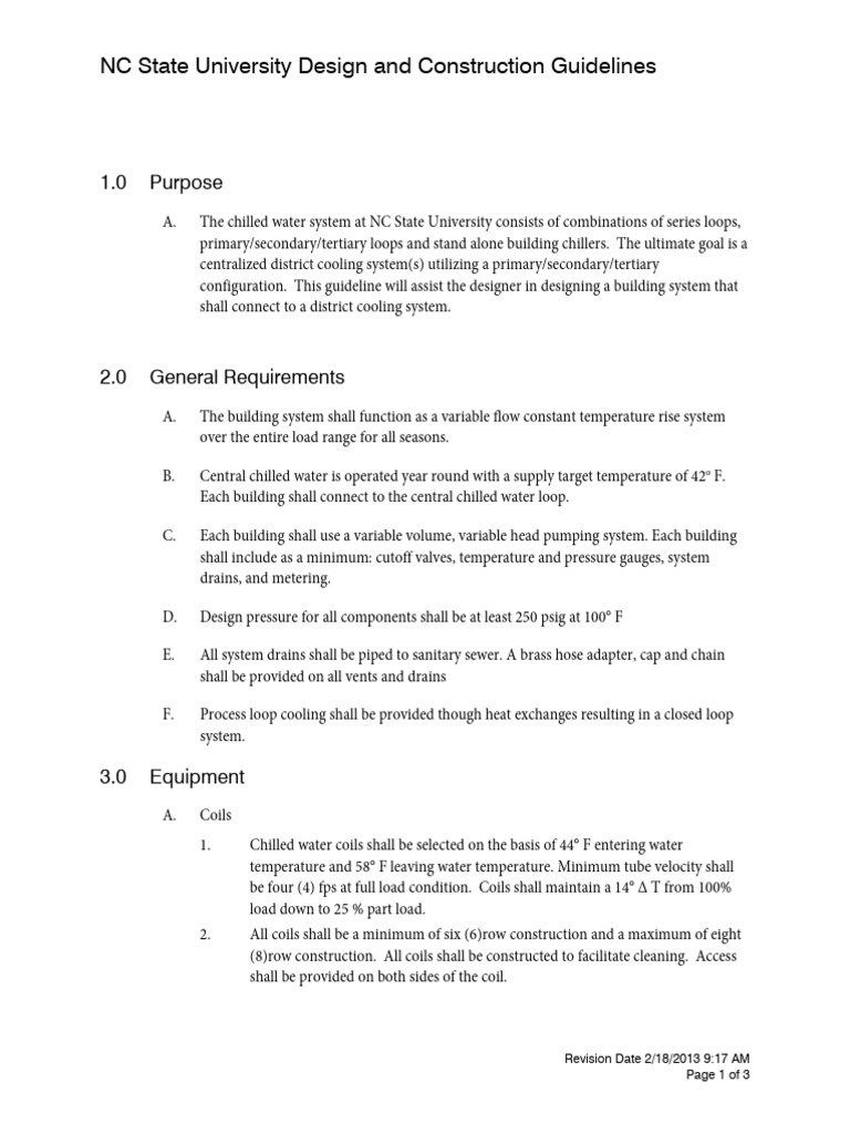 Division23 Chilled Water System | PDF | Pipe (Fluid Conveyance) | Leak