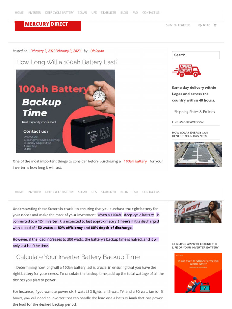 1. Battery | PDF