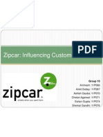 Influencing Zipcar Customer Behavior with Membership Cards