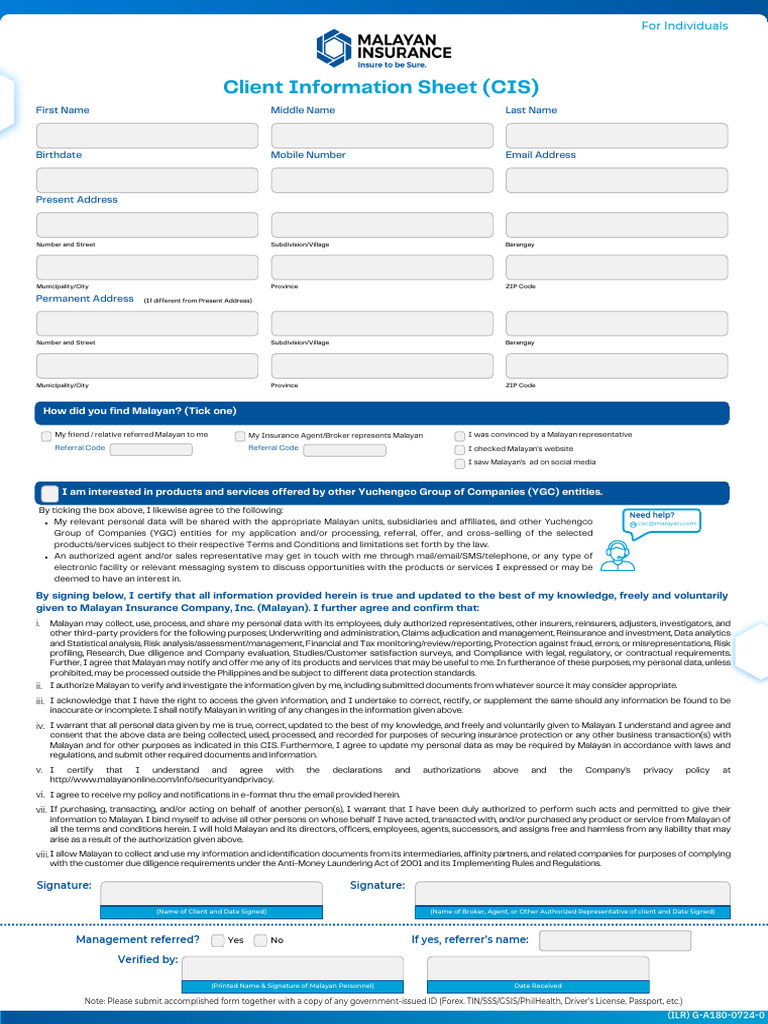 Individual Low Risk - CIS | PDF | Insurance | Business